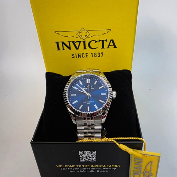 NEW Invicta Specialty Women\'s‎ Watch - 36mm, Steel (47497) Blue Dial